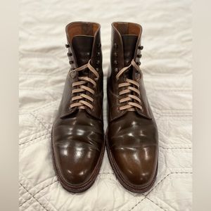 Meermin Olive Shinki Shell Cordovan boots, US Size 11D